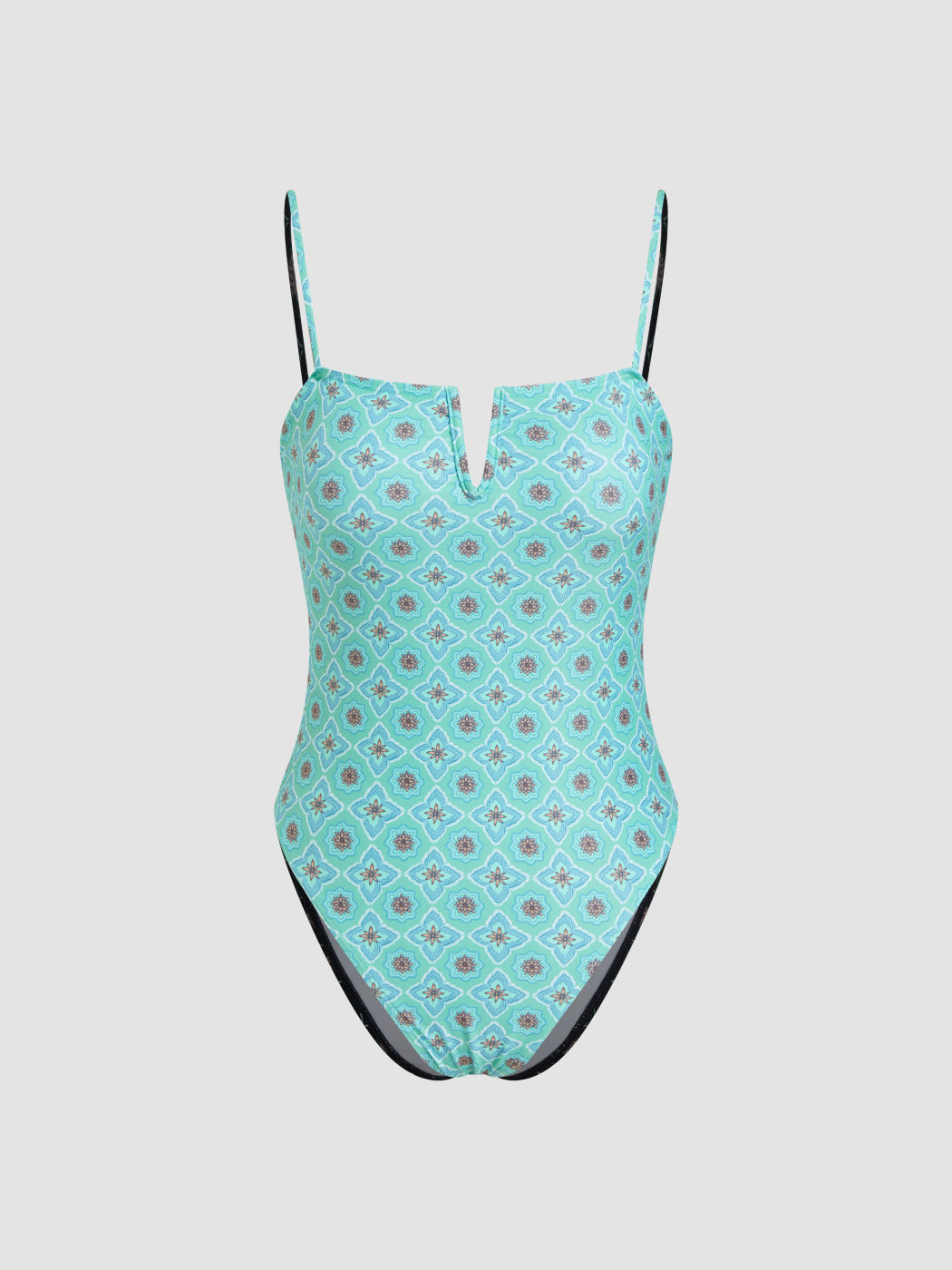 Shaping Floral V Wired One Piece Swimsuit