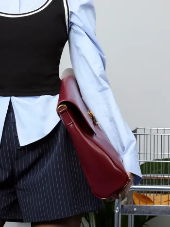 SOFT FAUX LEATHER TOTE BAG