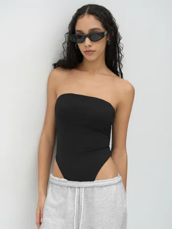 CIDERCONTOUR Double Layered Bandeau Bodysuit