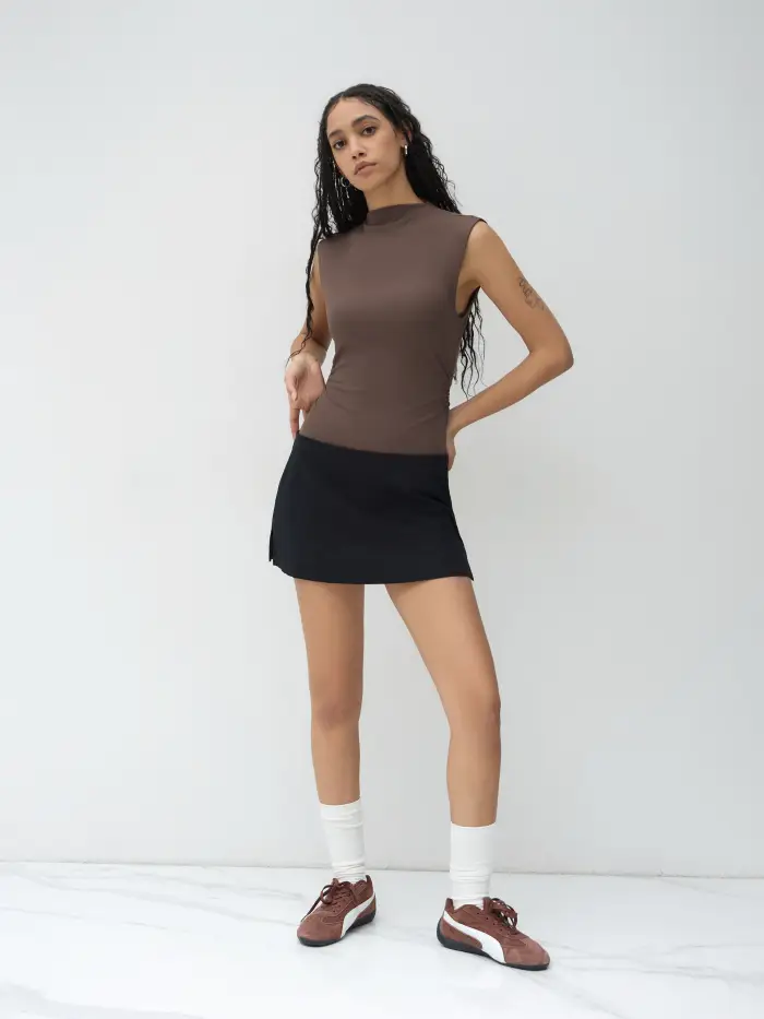 Cotton-blend Collar Long Sleeve Shirt