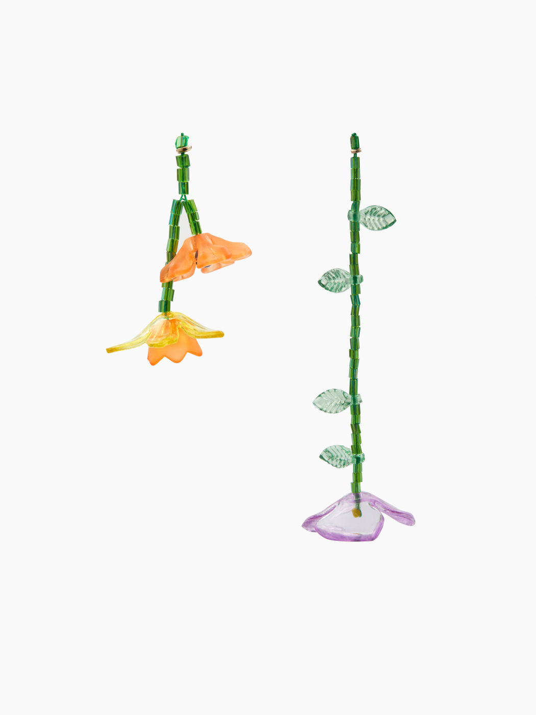 FLOWER BEADED EARRINGS