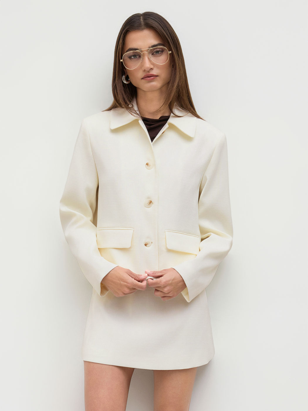 Polo Button Up Long Sleeve Top