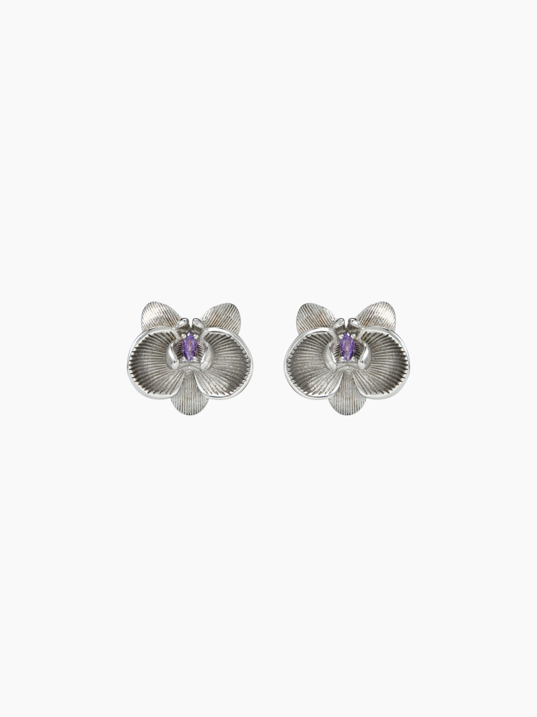 RHINESTONE FLOWER EARRINGS