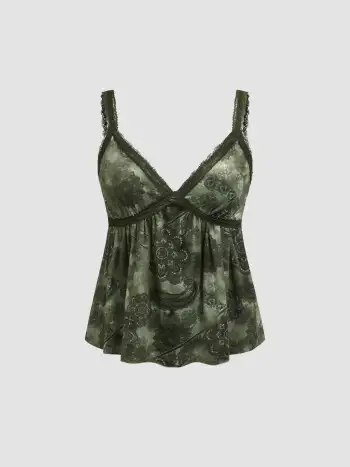 Cider X Bratz Pretty N Punk Collage Crop Tank Top