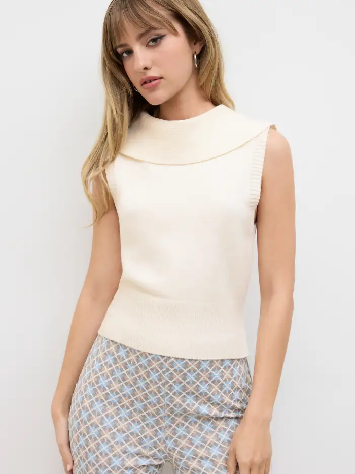 Knit Fabric Knit V-neck Solid Wrap Crop Long Sleeve Top For Daily Casual