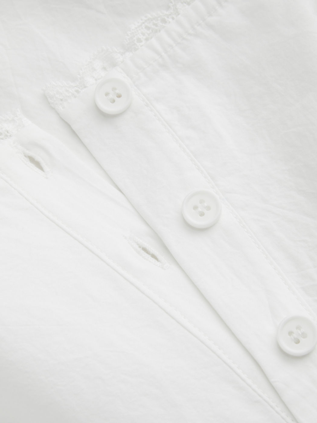 100% Cotton Lace Trim Crop Tank Top