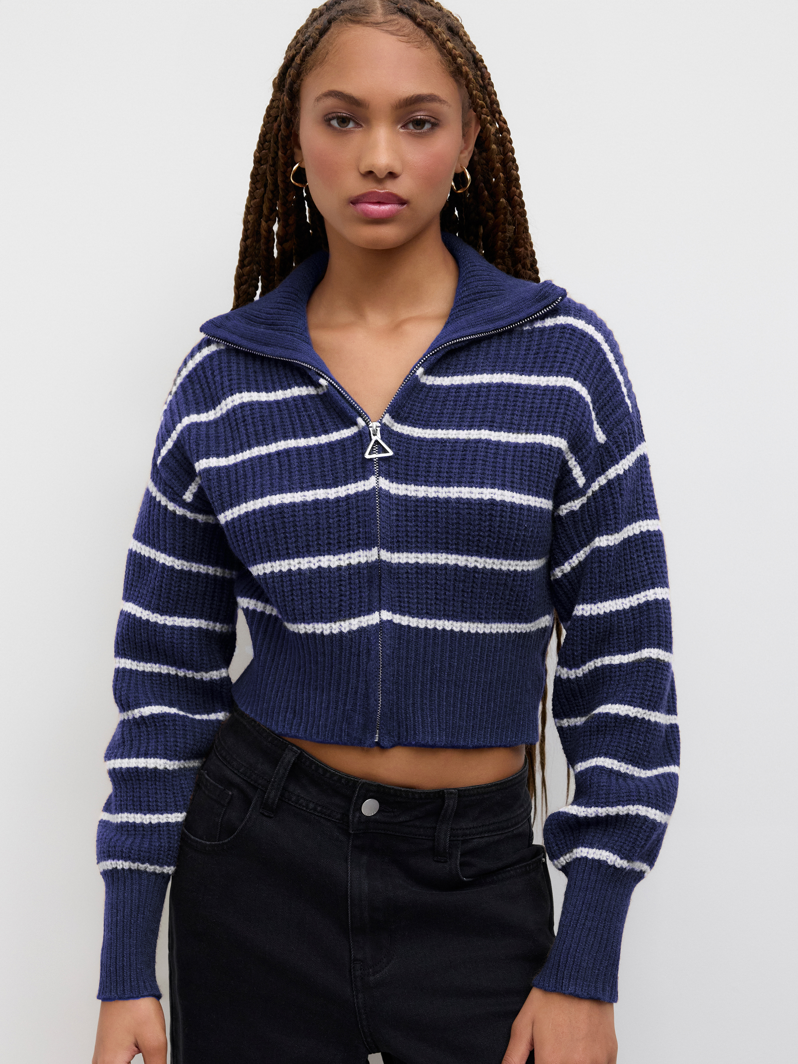 Fall Cardigan Fall Sweater Knit Fabric Solid Knit Polo