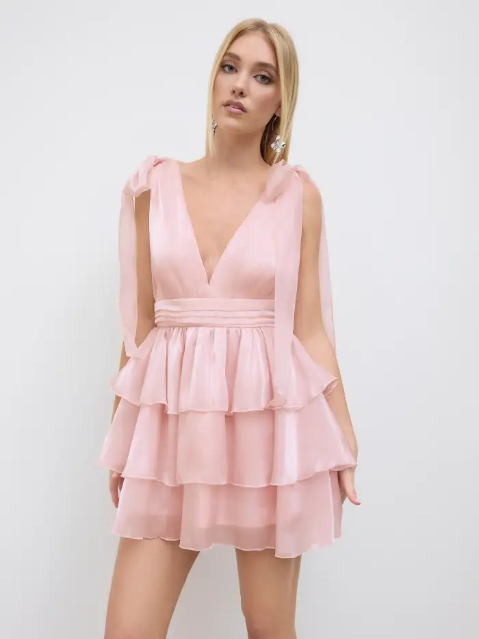 Halloween Cocktail Dress Sun Dresses Graduation Dress Grad Dresses Mini Dresses Hoco Dress Homecoming Dress Satin Satin High Neck Backless Short Dress For Date