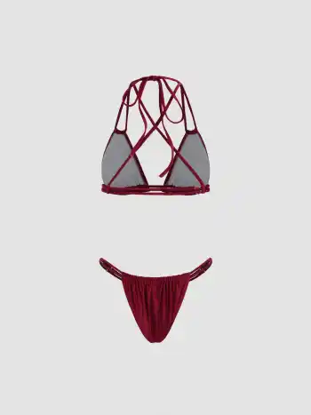 V-Ausschnitt, Criss Cross, Dreieck, Cheeky Bikiniset