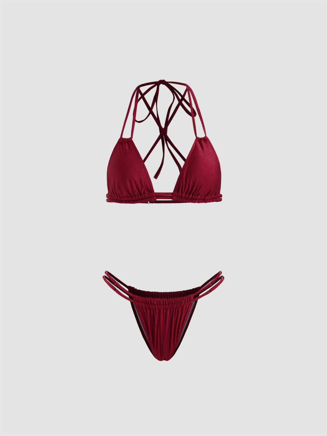 V-Ausschnitt, Criss Cross, Dreieck, Cheeky Bikiniset