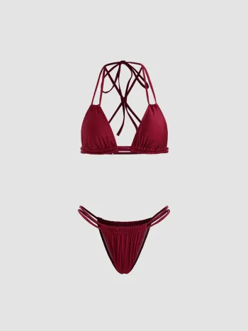 V-Ausschnitt, Criss Cross, Dreieck, Cheeky Bikiniset