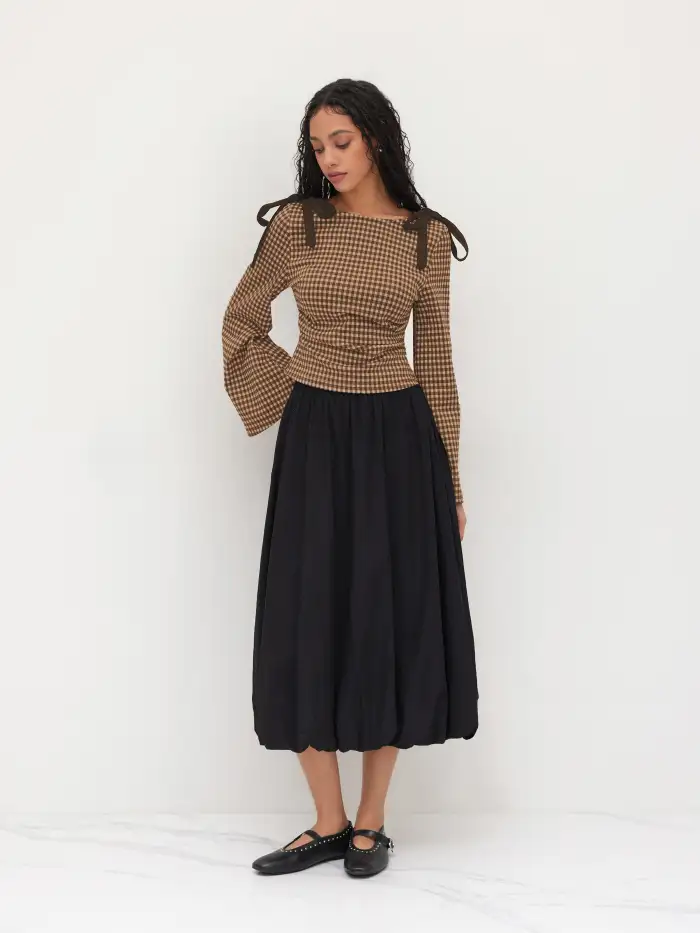 Woven U-neckline Split Blazer For Work