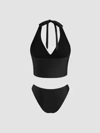Halter Neckline Bikini Set