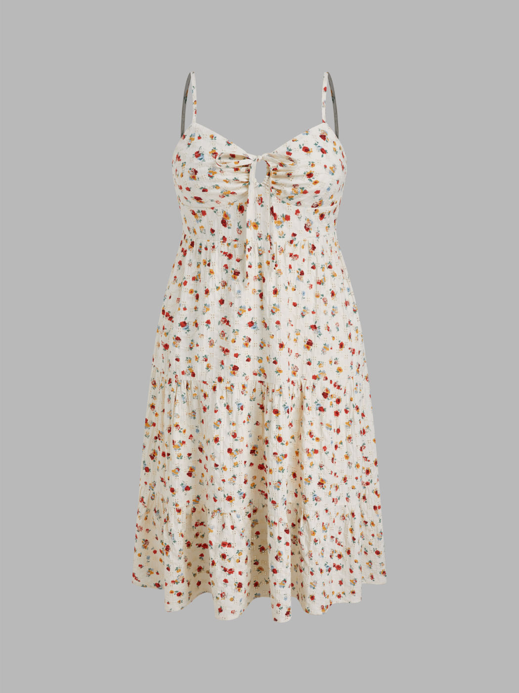 Jacquard Sweetheart Ditsy Floral Cut Out Maxi Dress Curve & Plus
