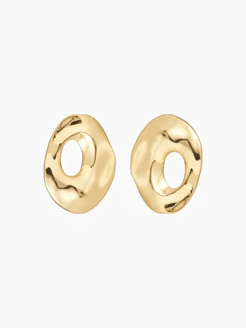 TEXTURED HOOP EARRINGS