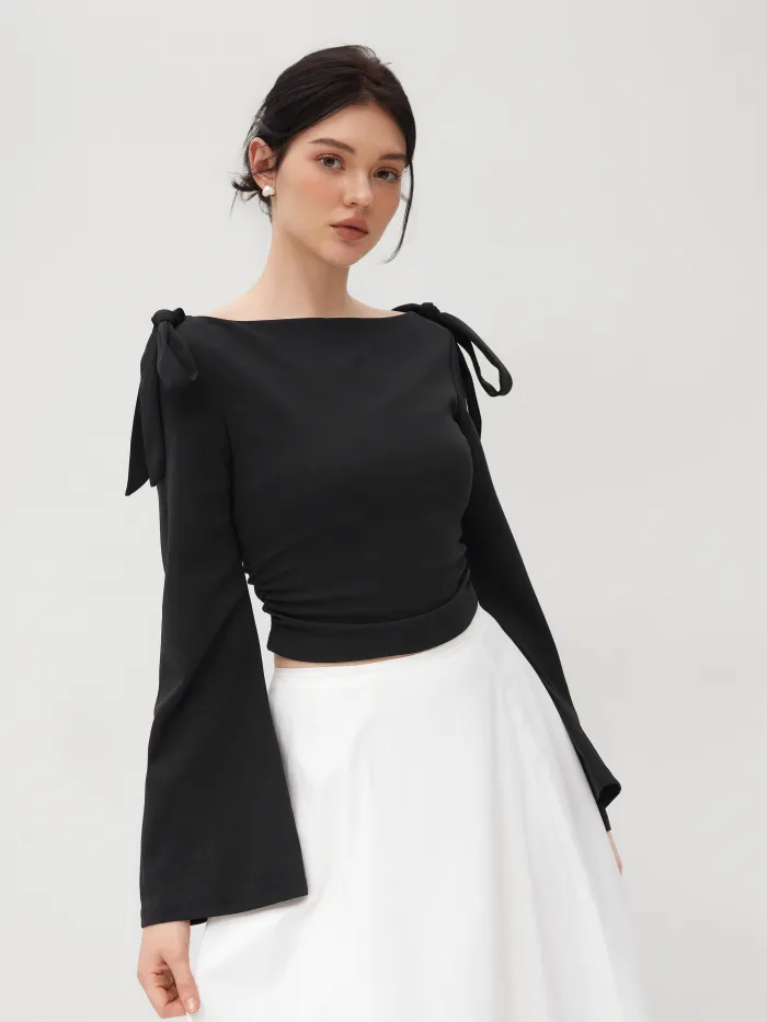 Knit Solid Cami Split Midi Dress & Crop Top