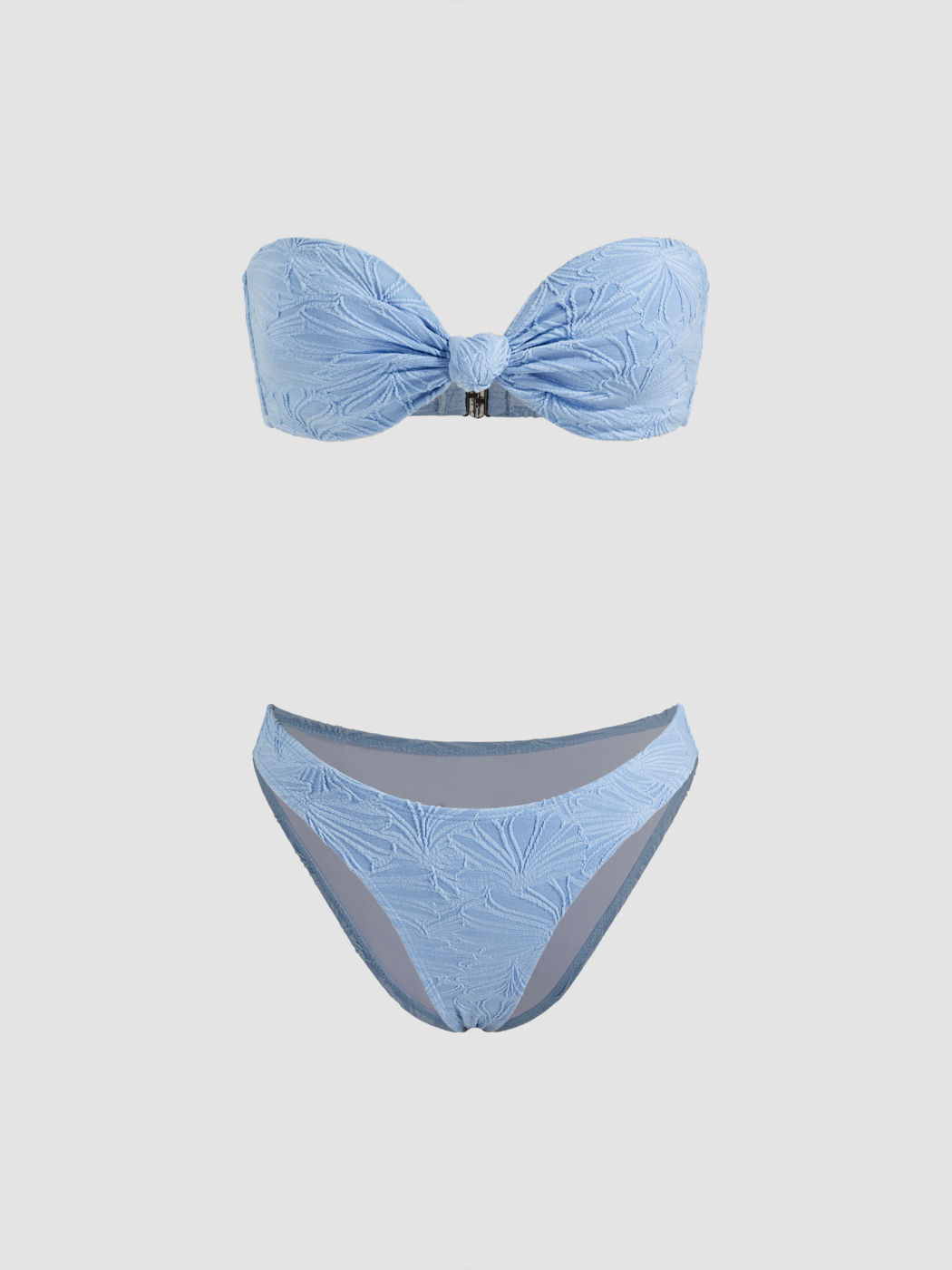 Floral Twist Bandeau Cheeky Bikini Set