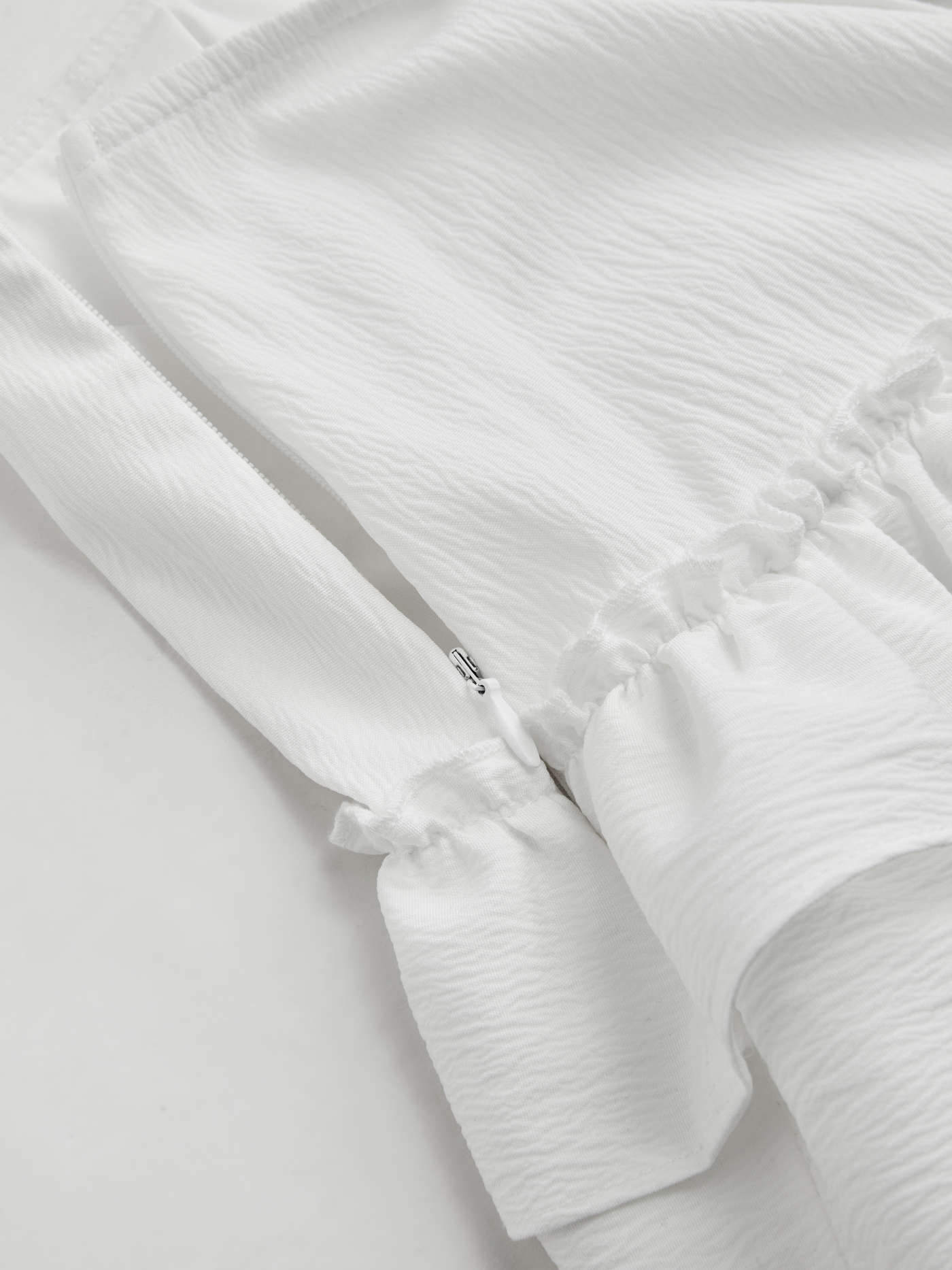 Mid Rise Lace Up Ruffle Hem Layered Mini Skirt