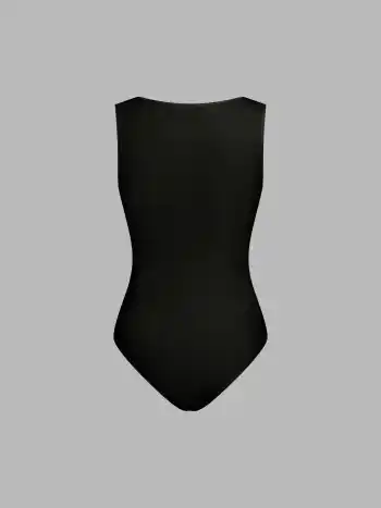 Boat Neck Solid Bodysuit