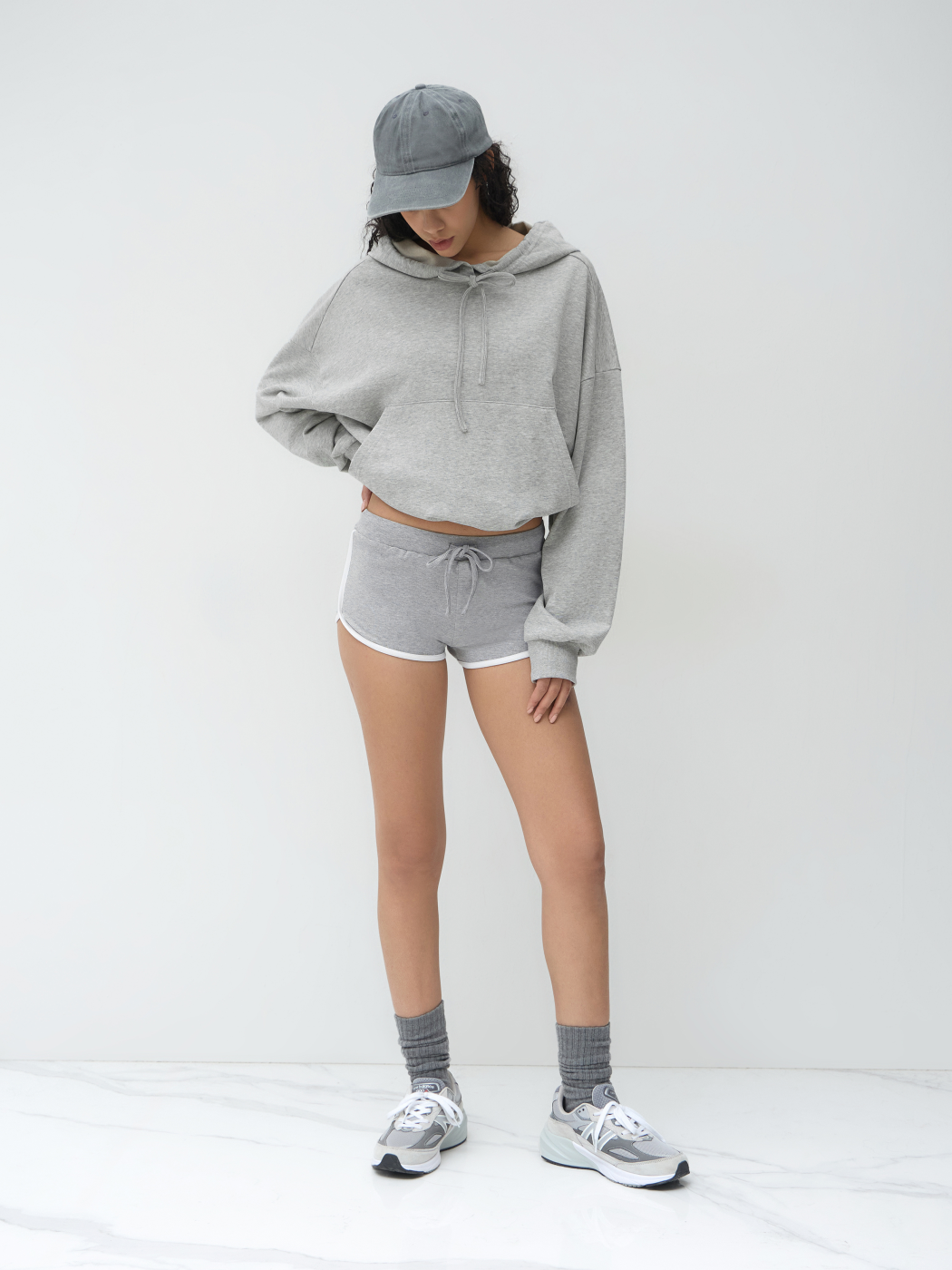 Cotton-blend Drawstring Hoodie