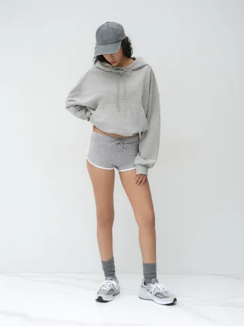 Cotton-blend Drawstring Hoodie
