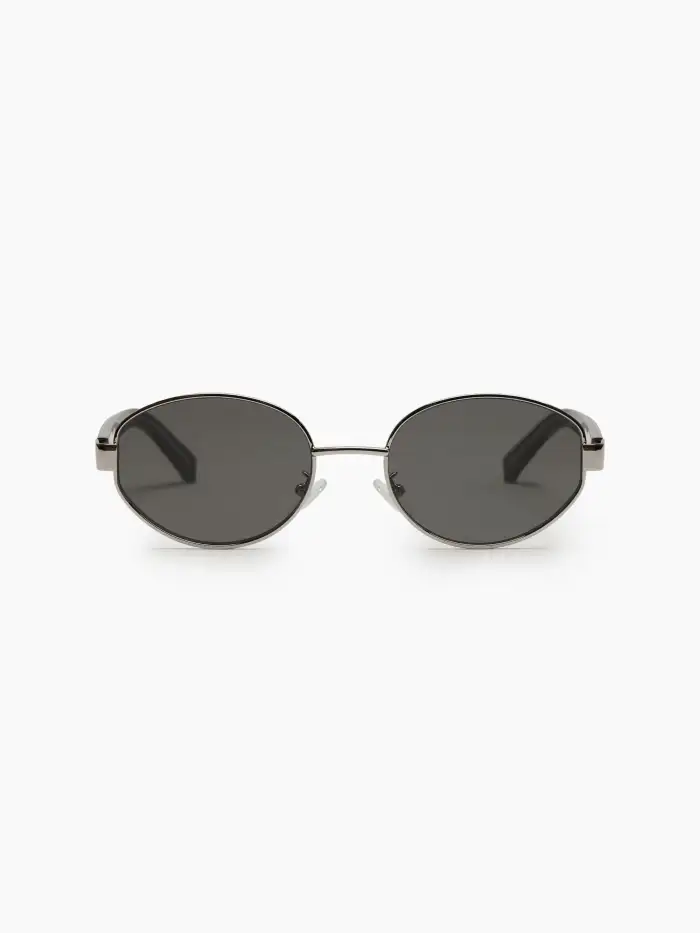 Gafas de moda en forma de ojo de gato con marco bicolor