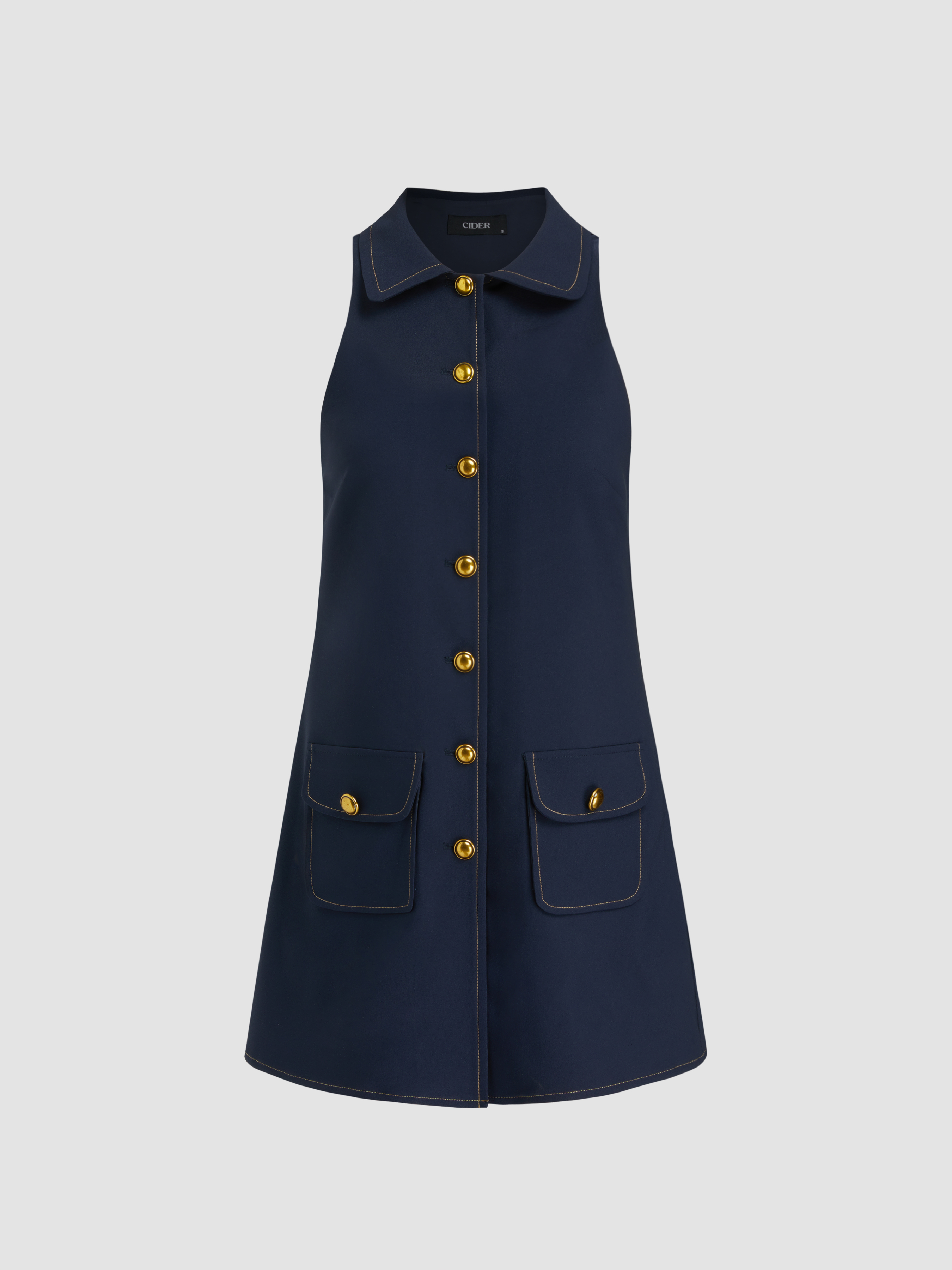 織布 ベルト付きハイライズフリルトリムソリッドショーツ For 休日