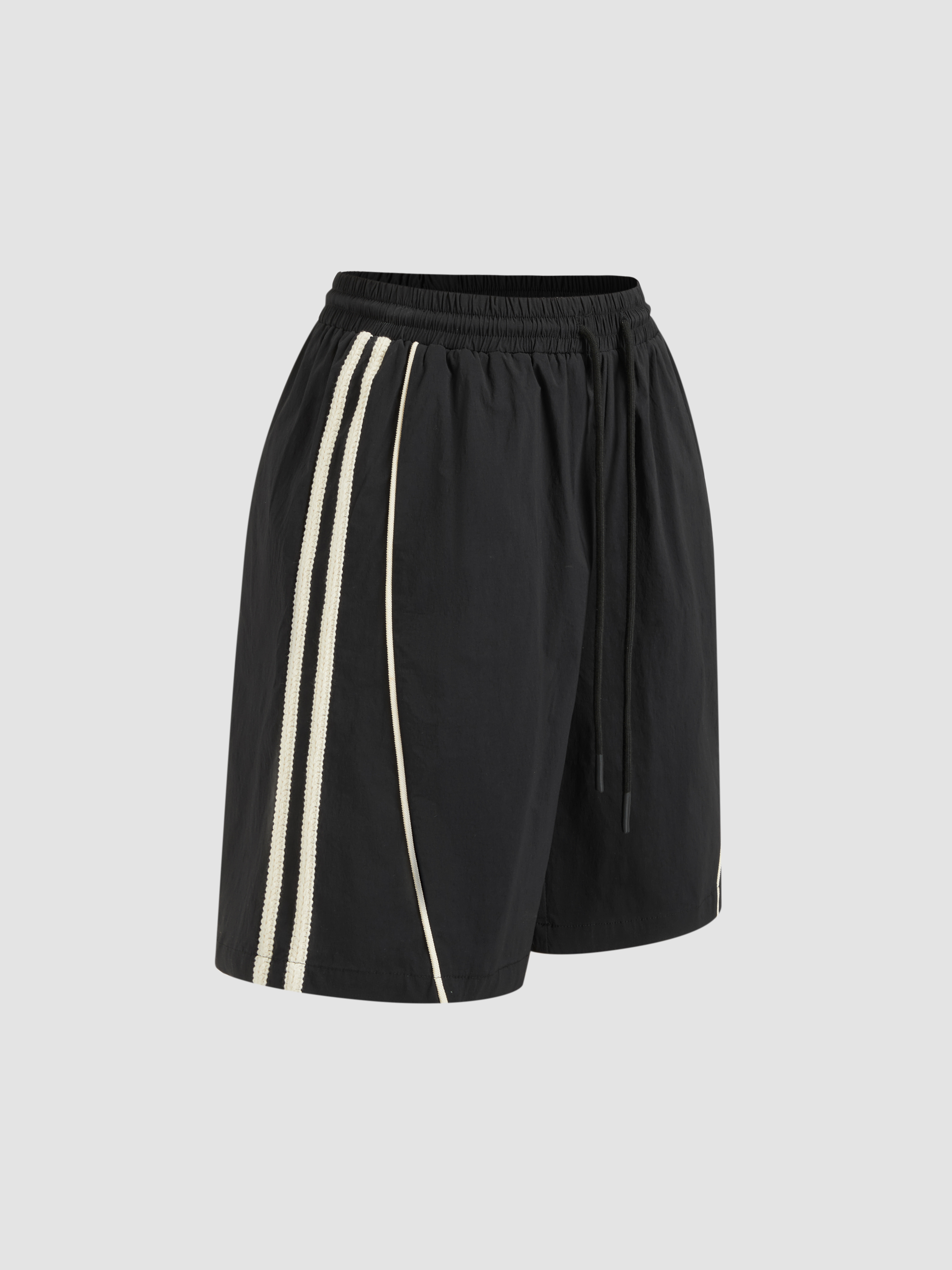 【DISCERNMENT】Delta Stripe Bermuda Slacks DISCERNMENT】Delta Stripe Bermuda Slacks