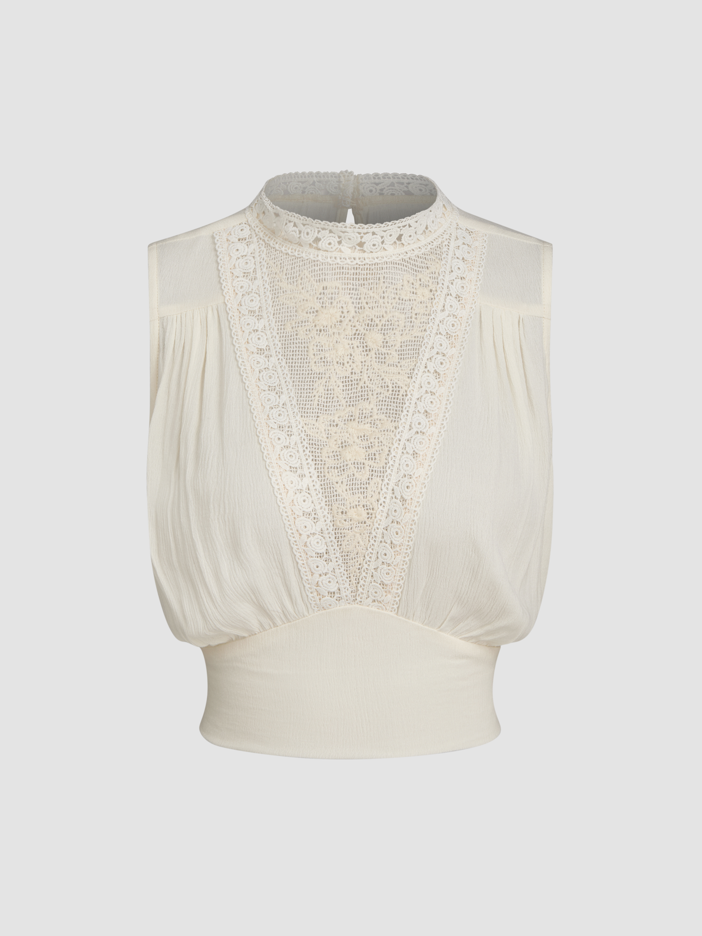 Kashiko☆Embroidered Crop Padding KASHIKO] Embroidered Crop Padding Ivory – SellerWork