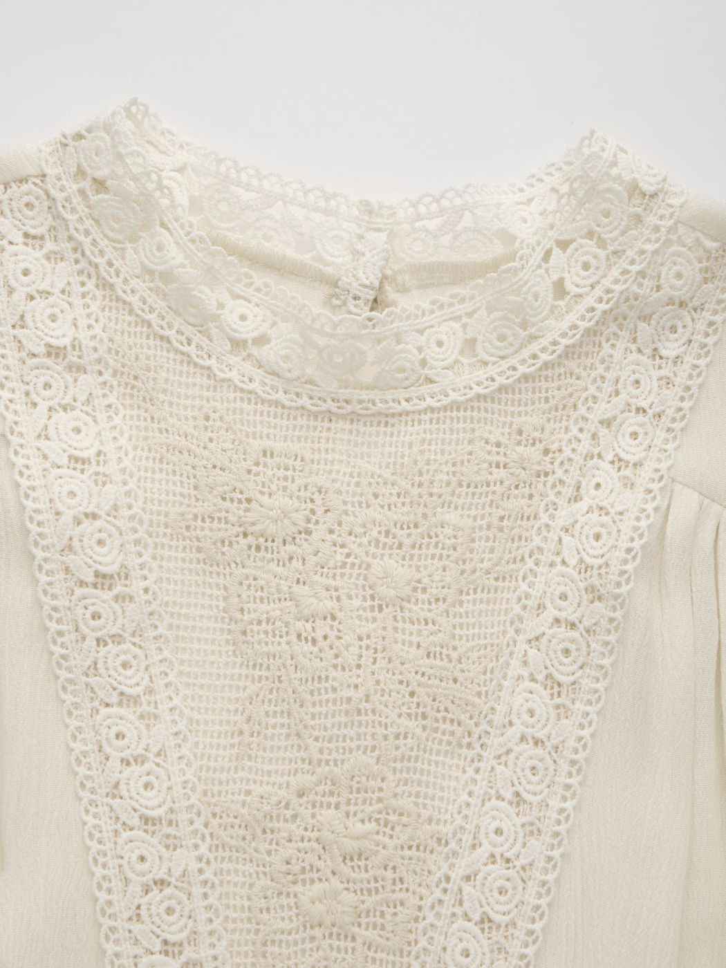 Kragenbluse mit Spitzenstickerei Crop Tank Top