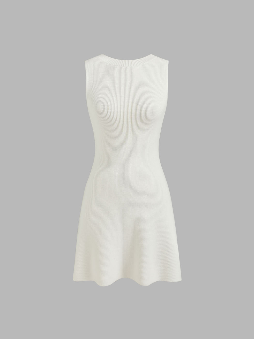 Knit Bowknot Cut Out Mini Dress