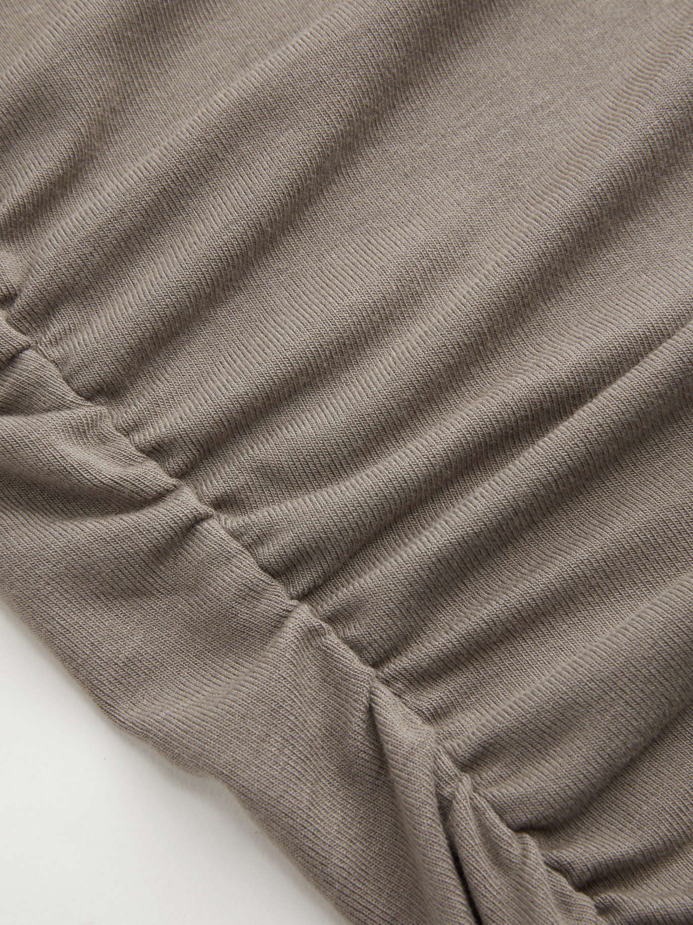 Boat Neck Ruched Tee