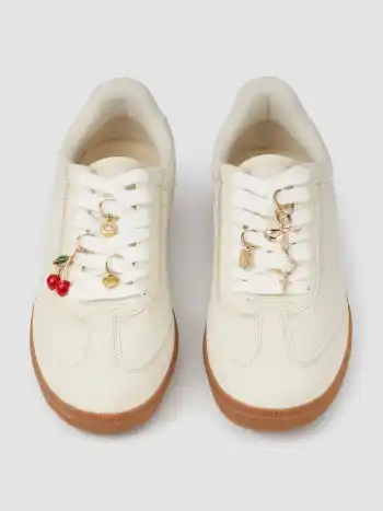 6PCS BOW & CHERRY & HEART STAINLESS STEEL SHOE CHARMS