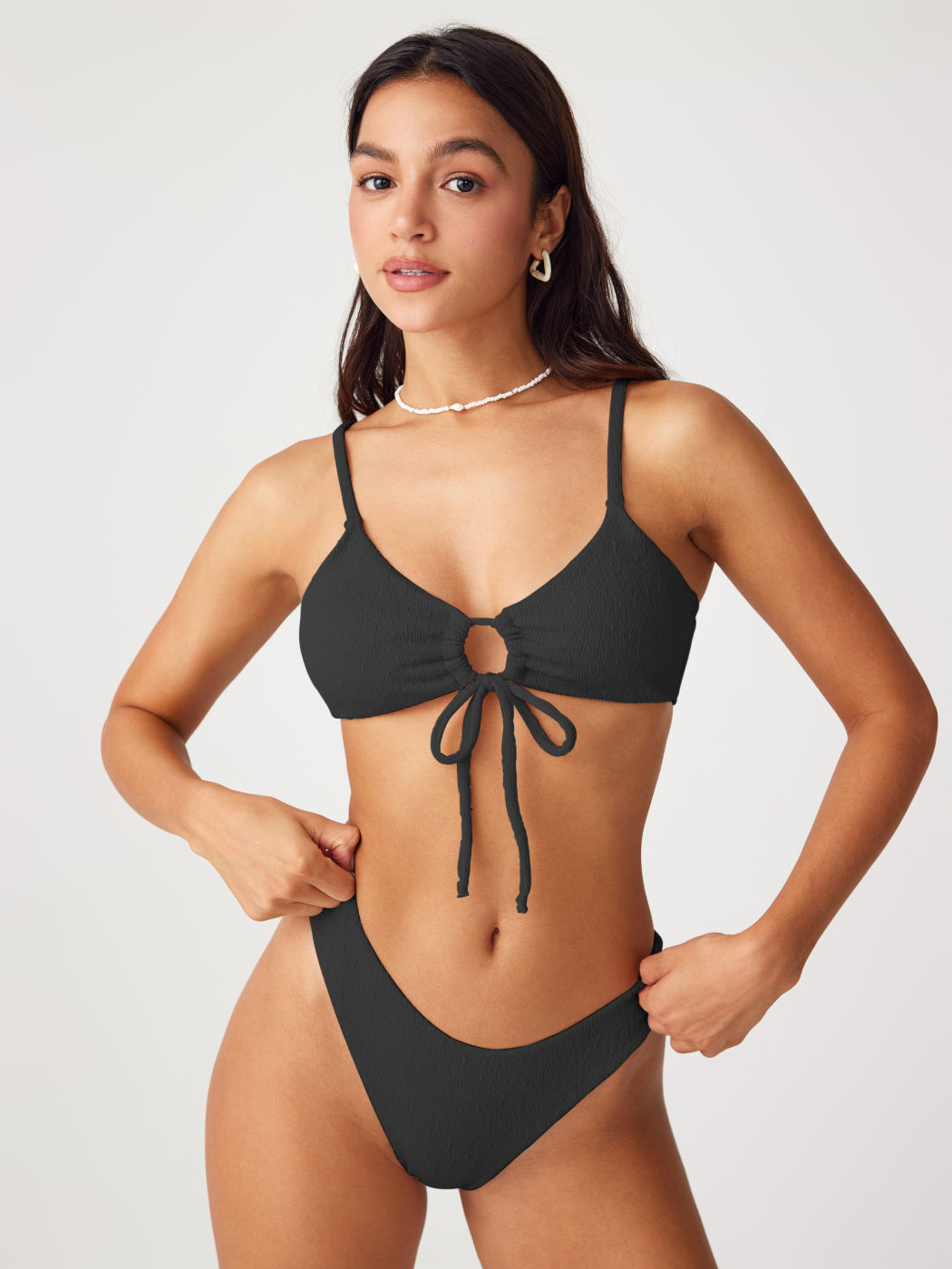 Cut-Out Front Tied Bikini