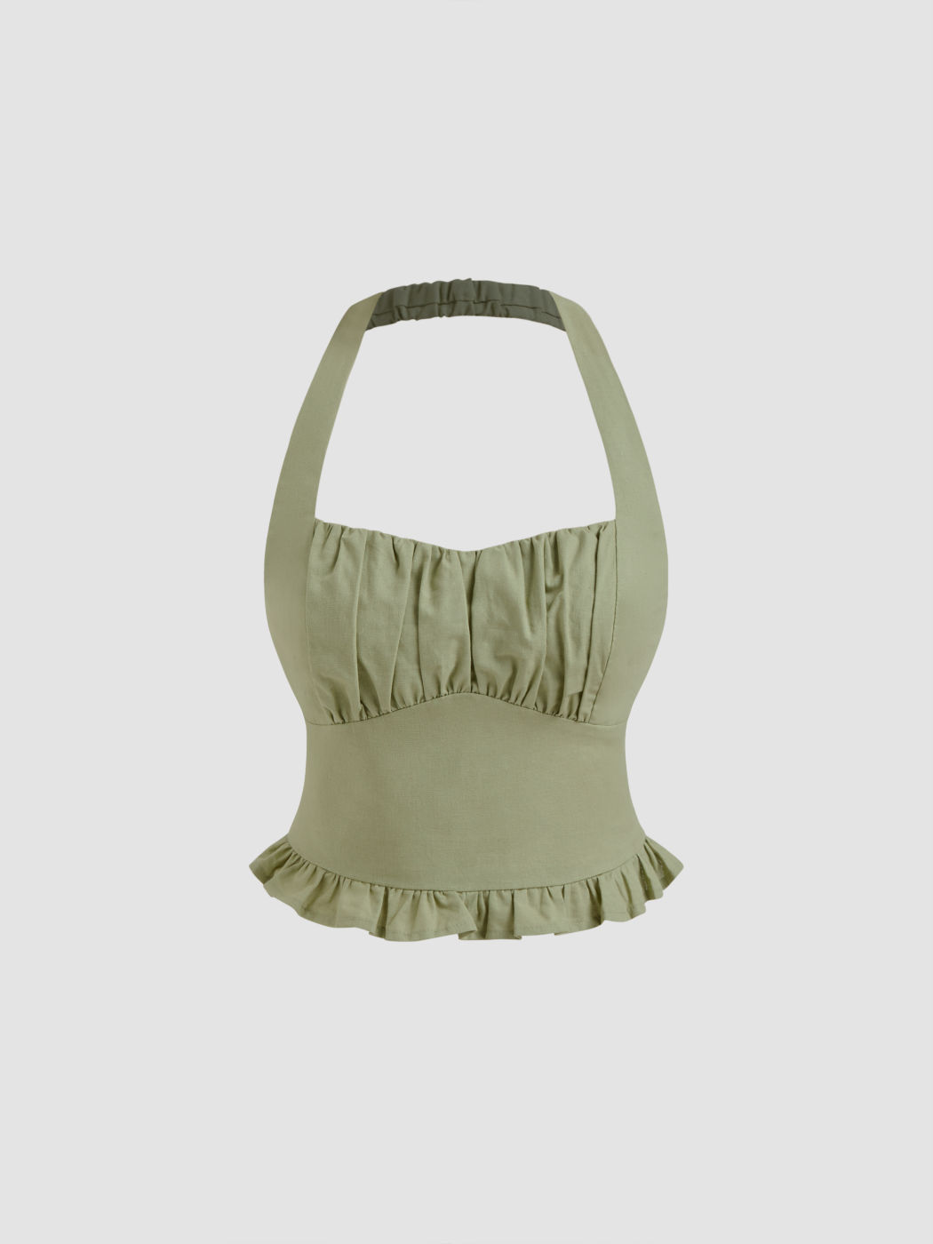 100% Baumwolle Halterhals-Rushtanktop