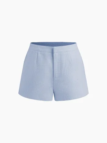 Jacquard Mittelbund Taschen-Shorts