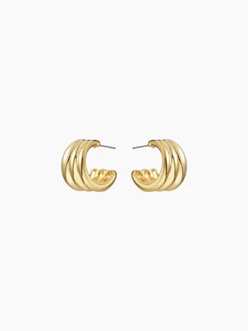THREE HOOP EARRINGS