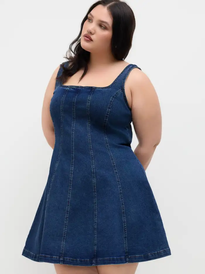 Knit Fabric Cotton Mid Rise Split Mini Skirt Curve & Plus For Daily Casual