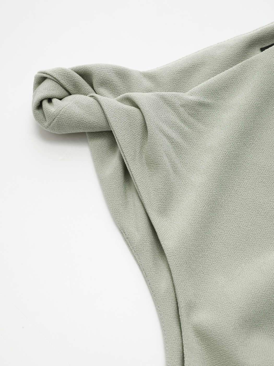 Woven Boat Neck Twist Ruched Midi Dress For Work