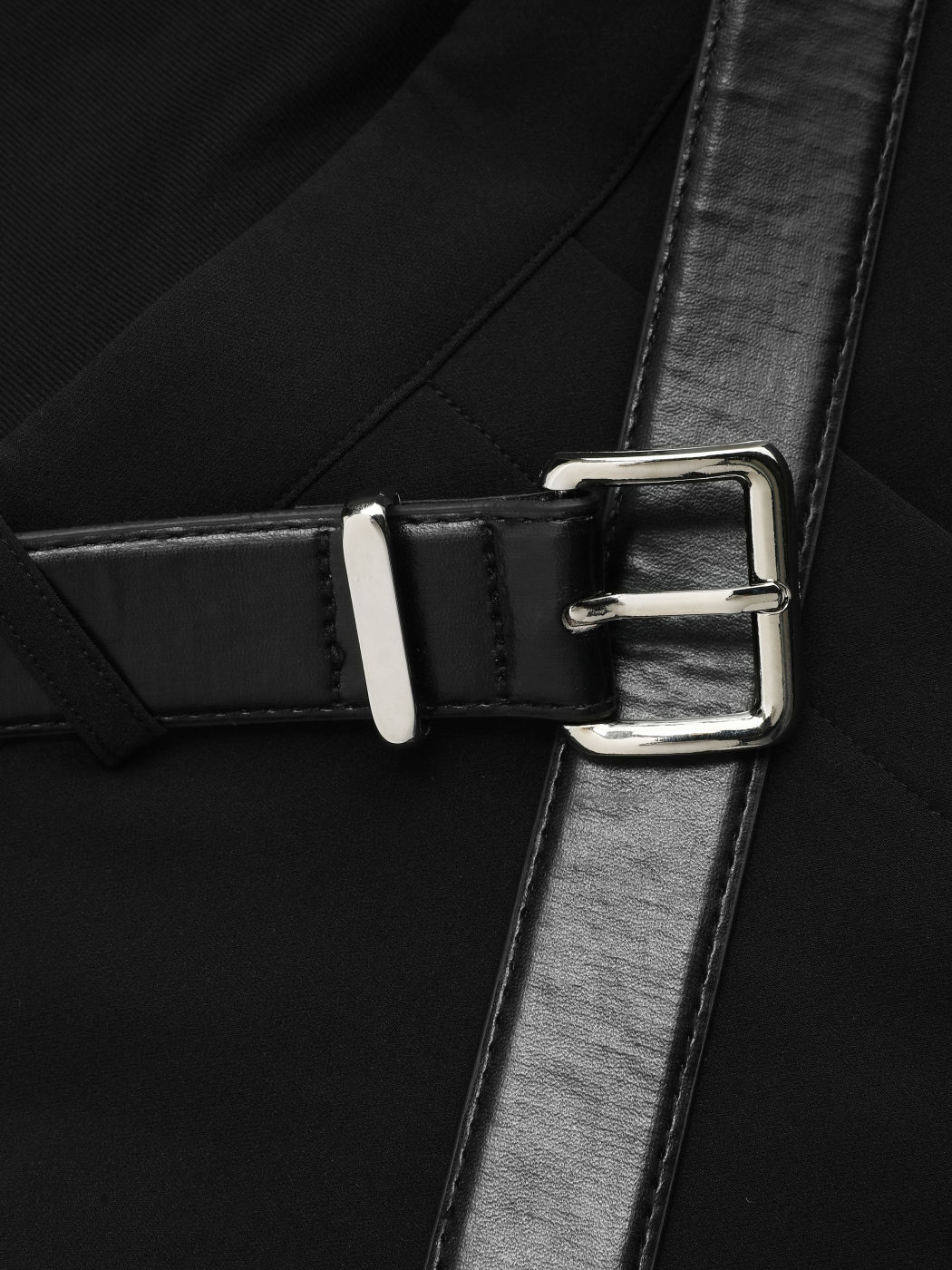 Boat Neck Tapered Jumpsuit With Belt