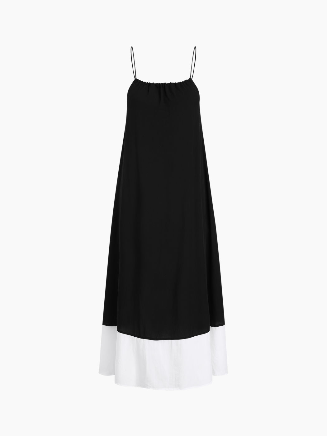 Two-Tone Maxi Slip Dress