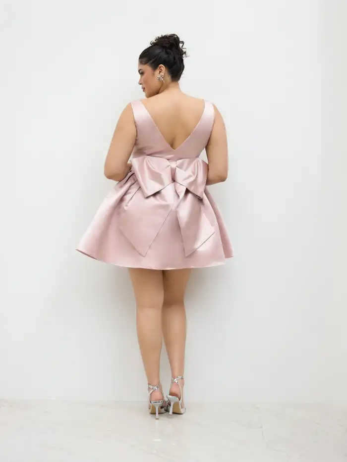 bowknot mini dress Strapless Bowknot Mini Dress by Wolddress Wedding Guest