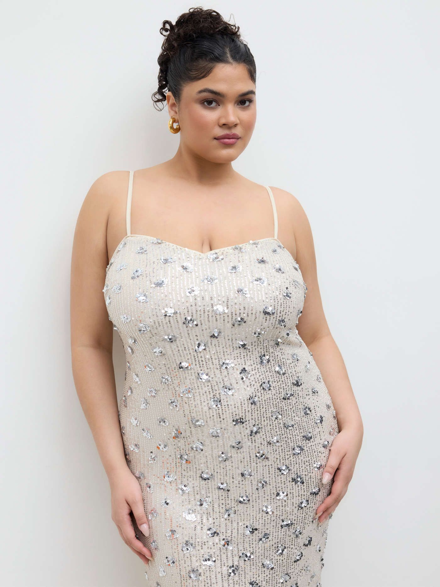 Square Neck Floral Jacquard Backless Bowknot Mini Dress Curve & Plus