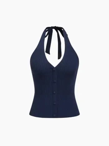 Cowl Neck Ruched Polka Dot Cami Top With Scarf & Mid Rise Mini Skirt Set