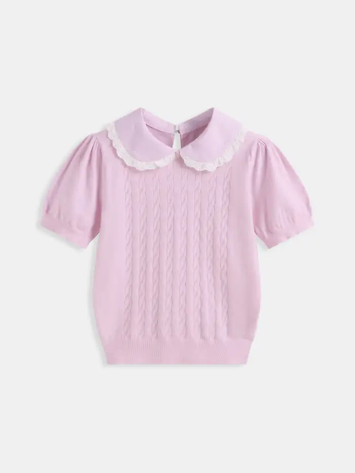 Mandarin Collar Ruched Split Top
