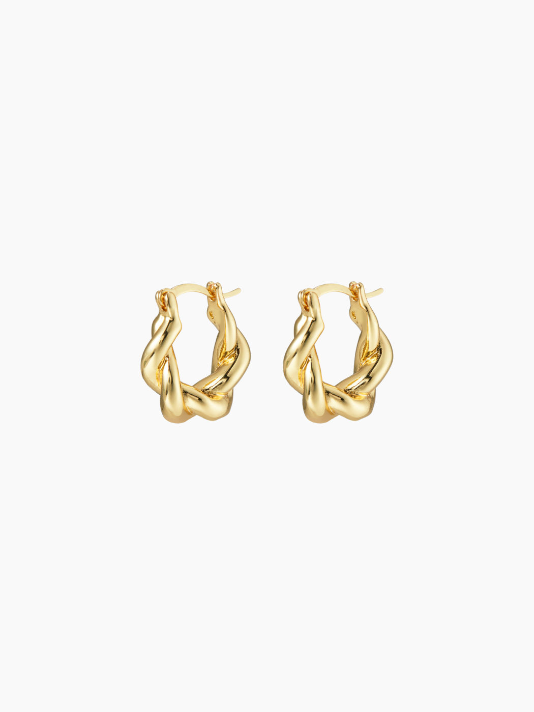 TWISTED HOOP EARRINGS