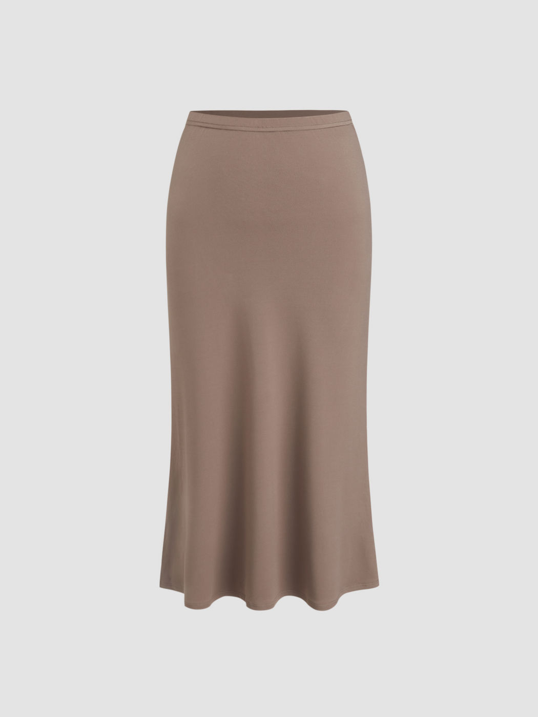 Low Rise Ruffle Midi Skirt
