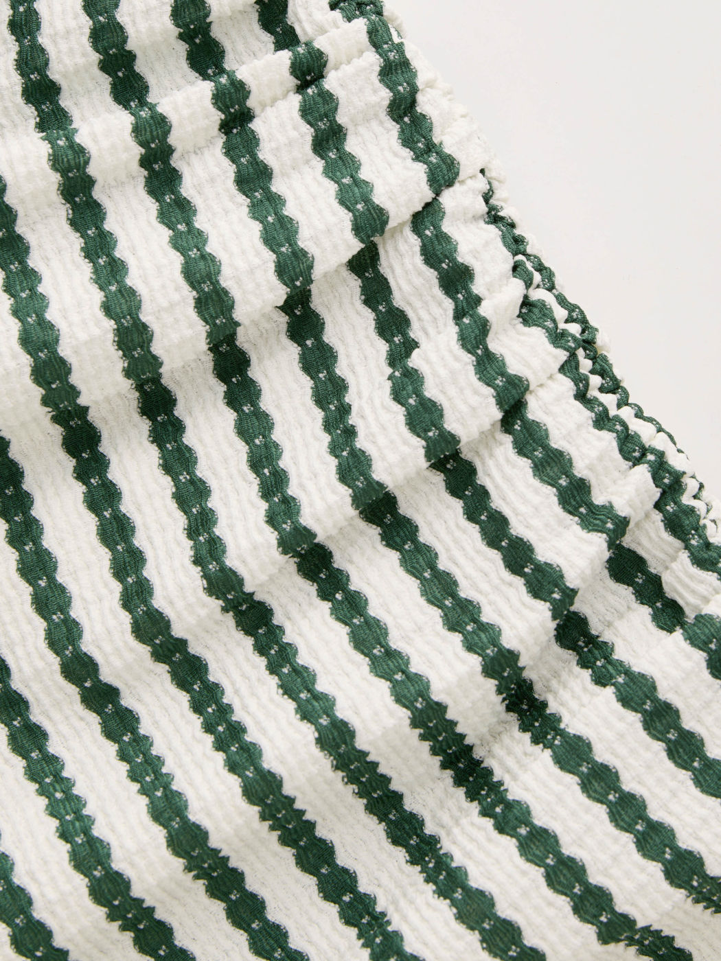 Asymmetrical Neck Stripe Ruched Top