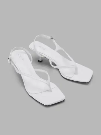 SQUARE BUCKLE FAUX LEATHER FISHERMAN SANDALS