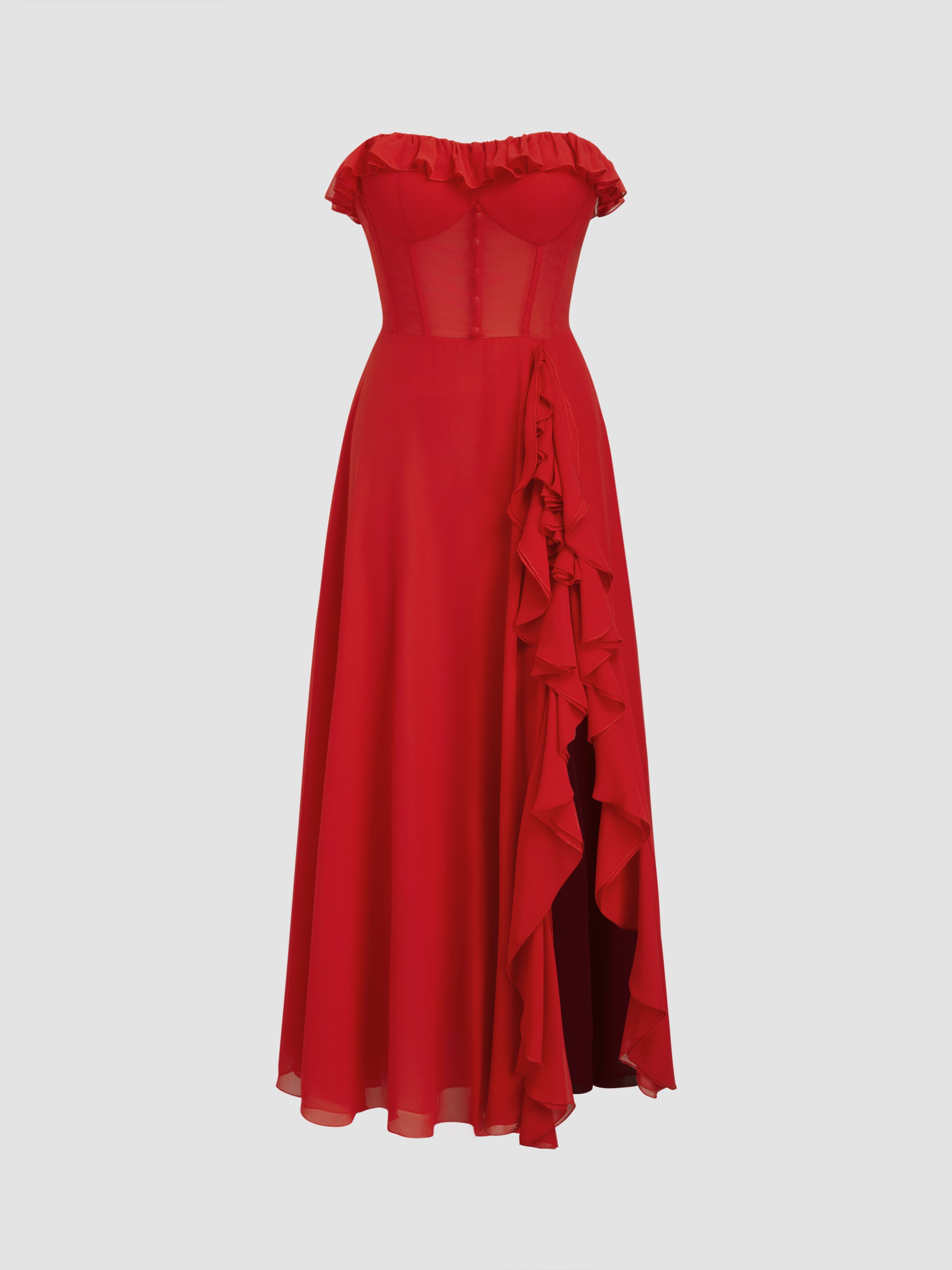 adidas red dress ADIDAS ORIGINALS Women's Red Mini Dress with Balloon Sleeves – Pavidas main image 0